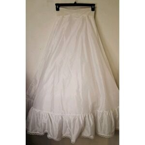 Vintage 1980s Crinoline Petticoat Slip Full Tulle Bridal Formal Costume Cosplay